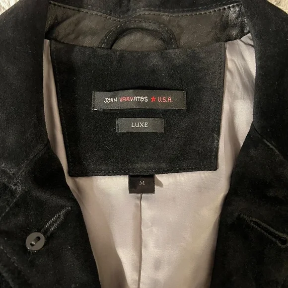 John Varvatos Star USA Luxe Leather Blazer Jacket
